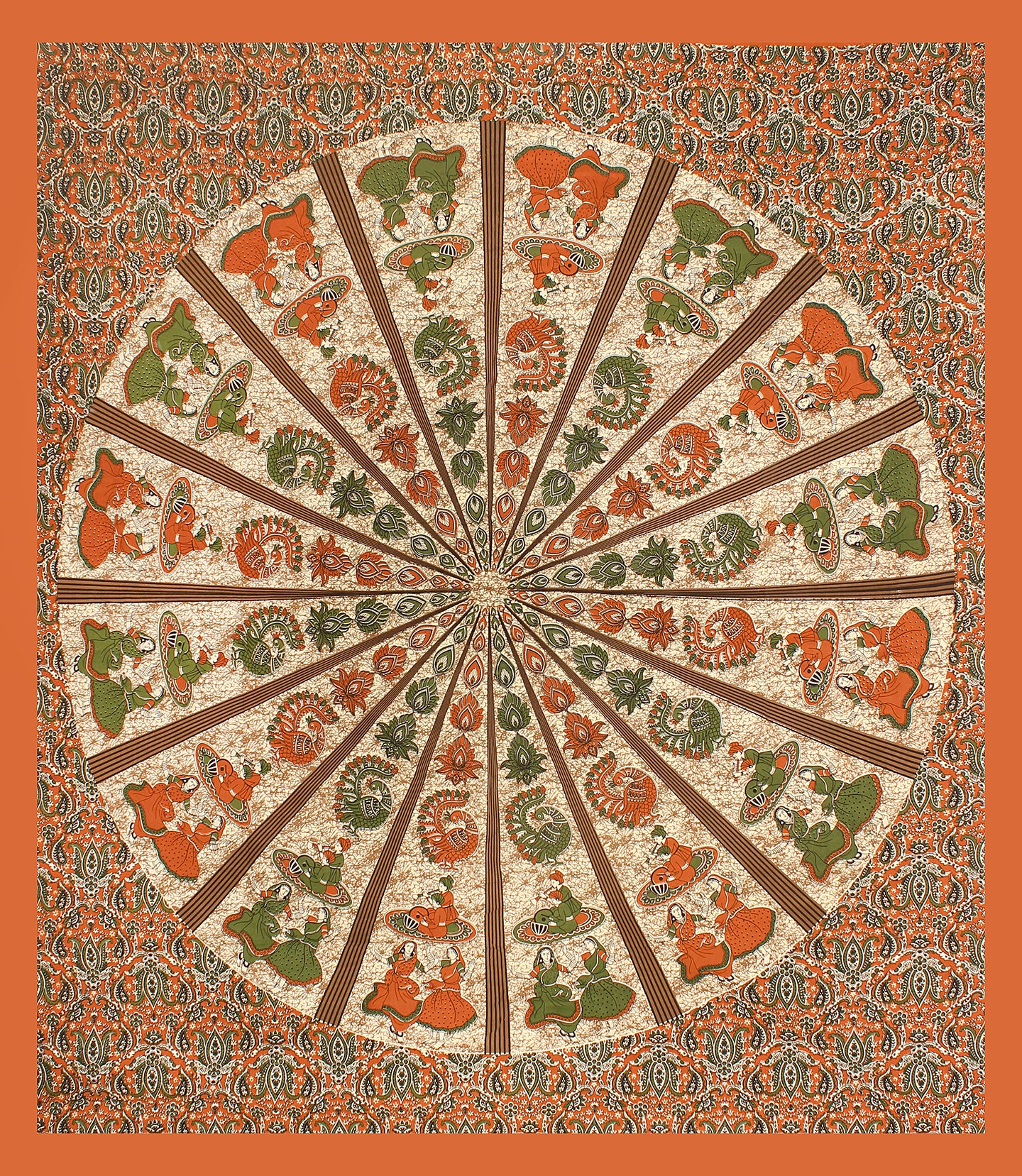 Jaipuri 100% Cotton Double Size Bedsheet with 2 Pillow Covers ( 280 TC ) JAIPUR PRINTS