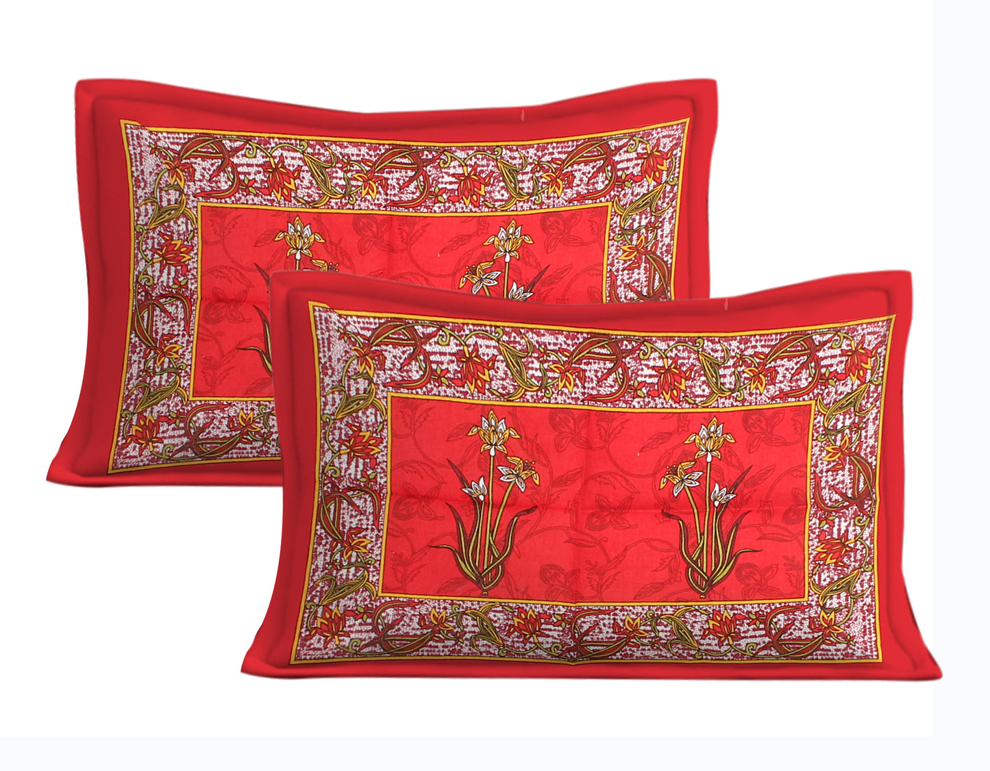 Trendy Bedsheet 100% Cotton Bedsheet 280-TC Cotton Queen Size Bedsheet With 2 Pillow Cover www.jaipurtohome.com