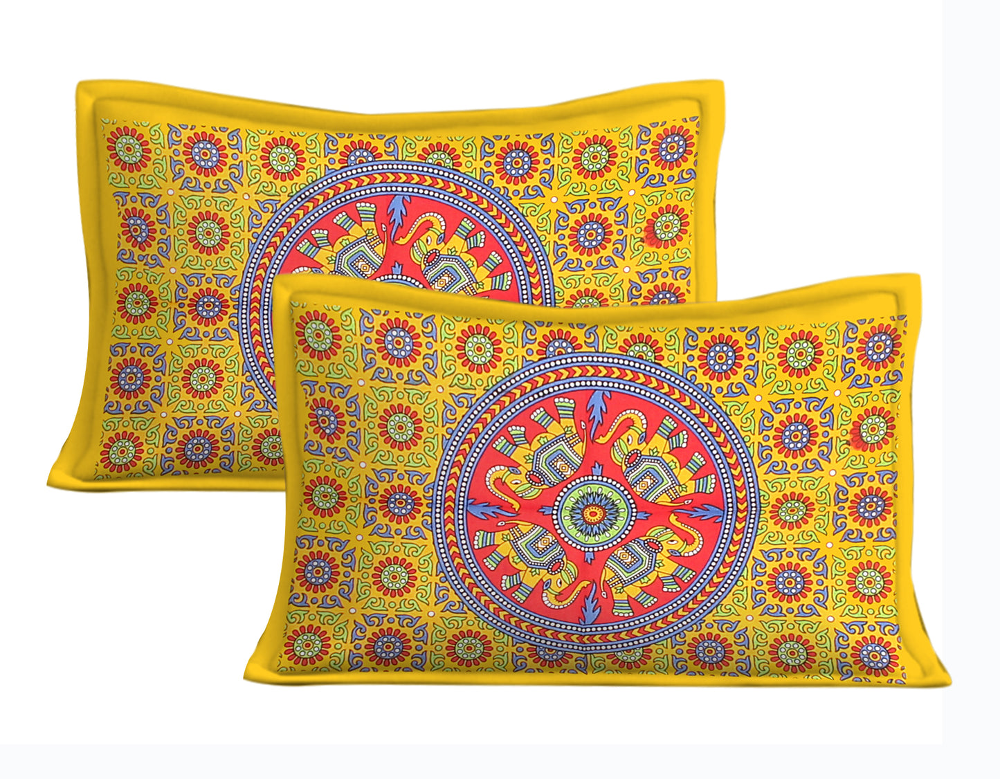 Trendy Bedsheet 100%Cotton Queen Size Bedsheet With 2 Pillow Cover www.jaipurtohome.com