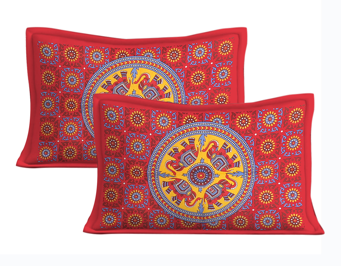 Trendy Bedsheet 100%Cotton Queen Size Bedsheet With 2 Pillow Cover www.jaipurtohome.com