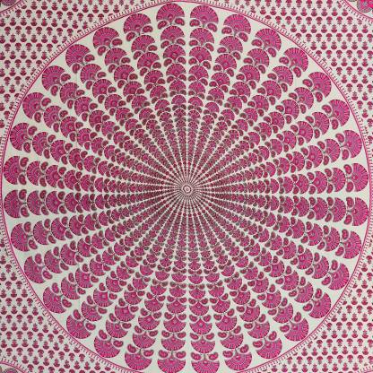 Jaipuri 100% Cotton Traditional Jaipuri Print 1 Double Bed Sheet with 2 Pillow Covers JAIPUR PRINTS