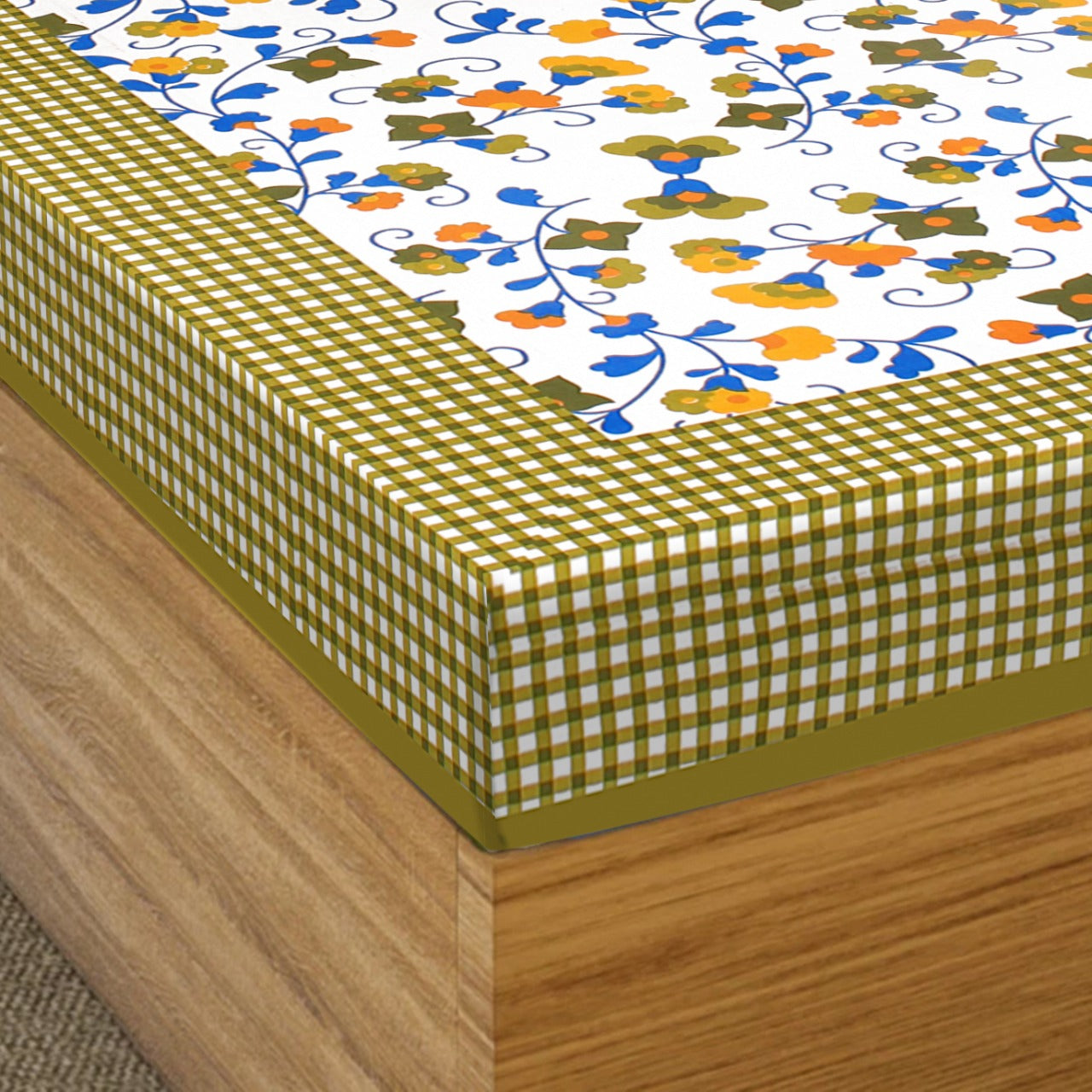 Jaipuri 100% Cotton Single Bedsheet