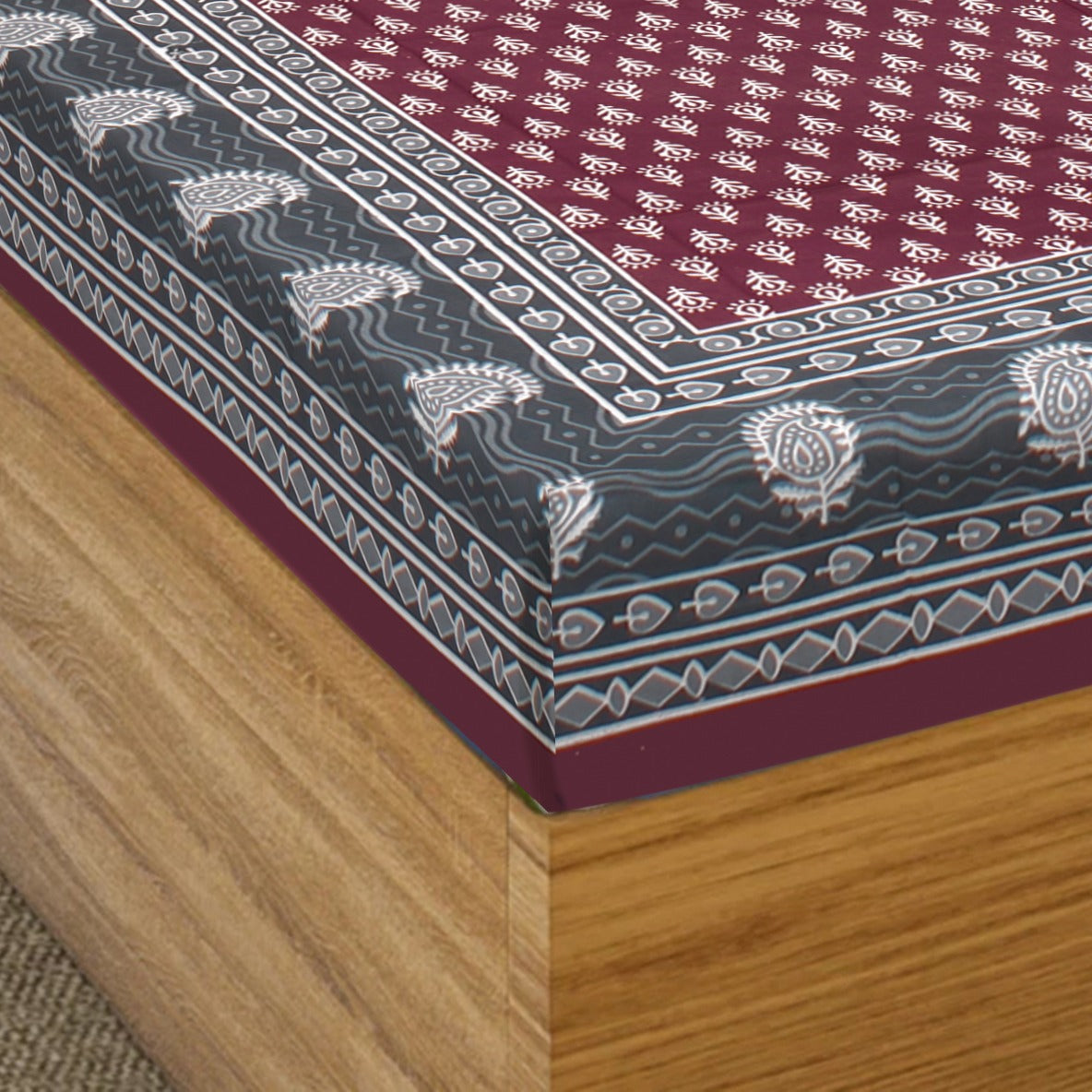 Jaipuri 100% Cotton Single Bedsheet Jaipur To Home