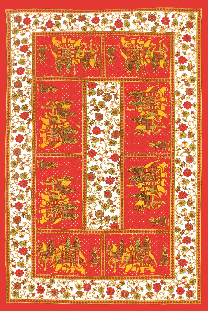 Jaipuri 100% Cotton Single Bedsheet Jaipur To Home