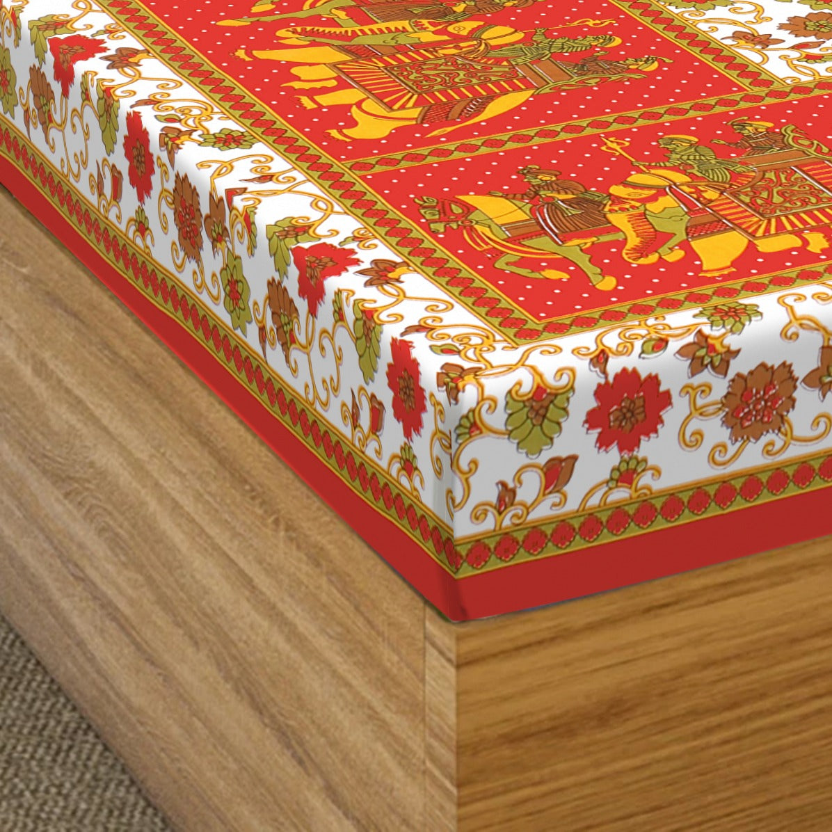 Jaipuri 100% Cotton Single Bedsheet Jaipur To Home