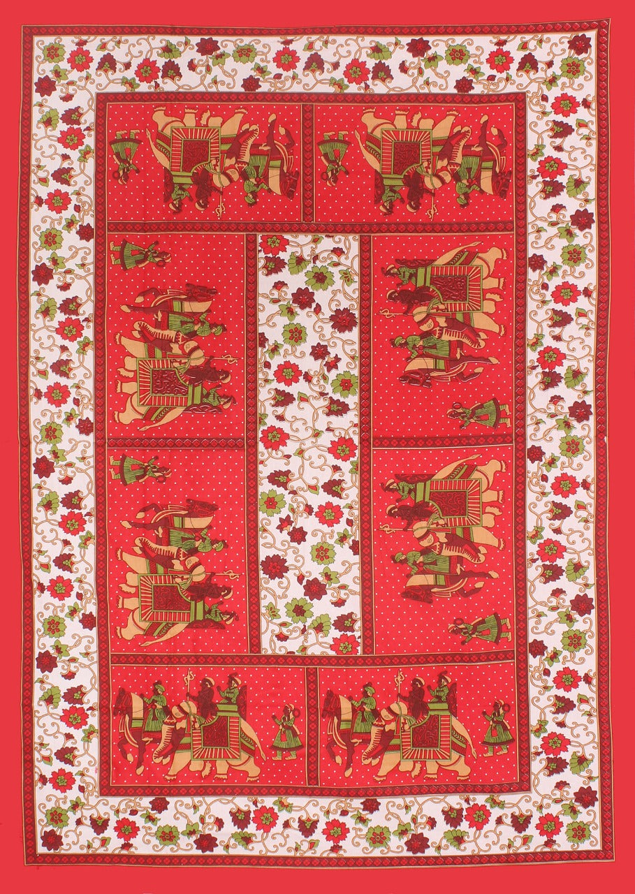 Jaipuri 100% Cotton Single Bedsheet Jaipur To Home
