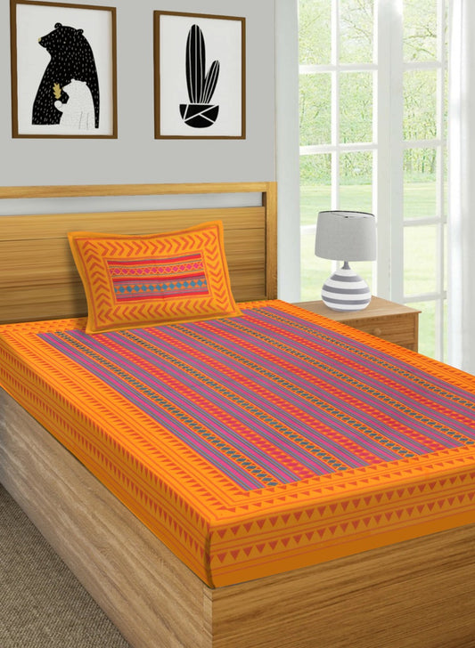 Jaipuri 100% Cotton Single Bedsheet Jaipur To Home