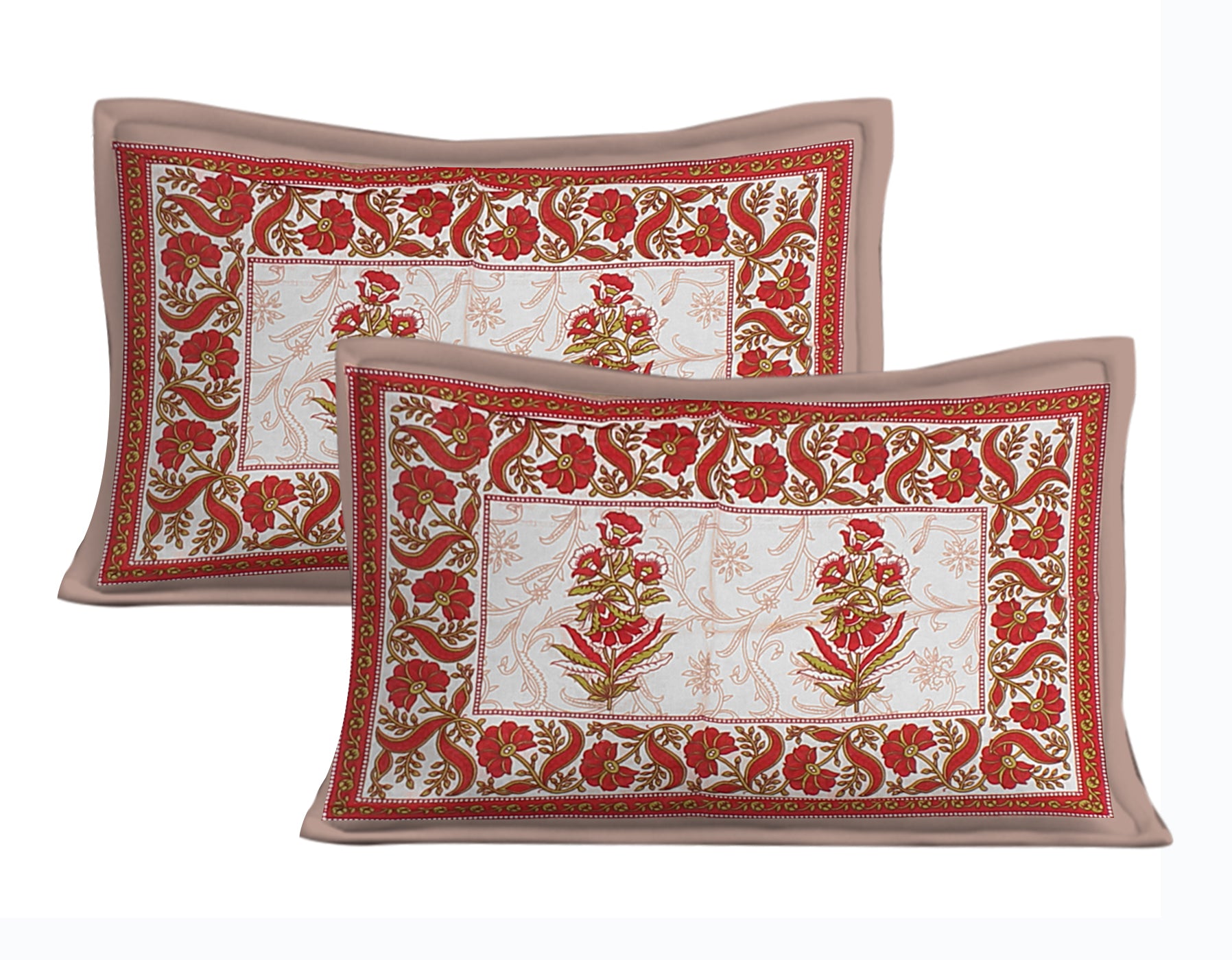 Trendy Bedsheet 100% Cotton Bedsheet 280-TC Cotton Queen Size Bedsheet With 2 Pillow Cover www.jaipurtohome.com