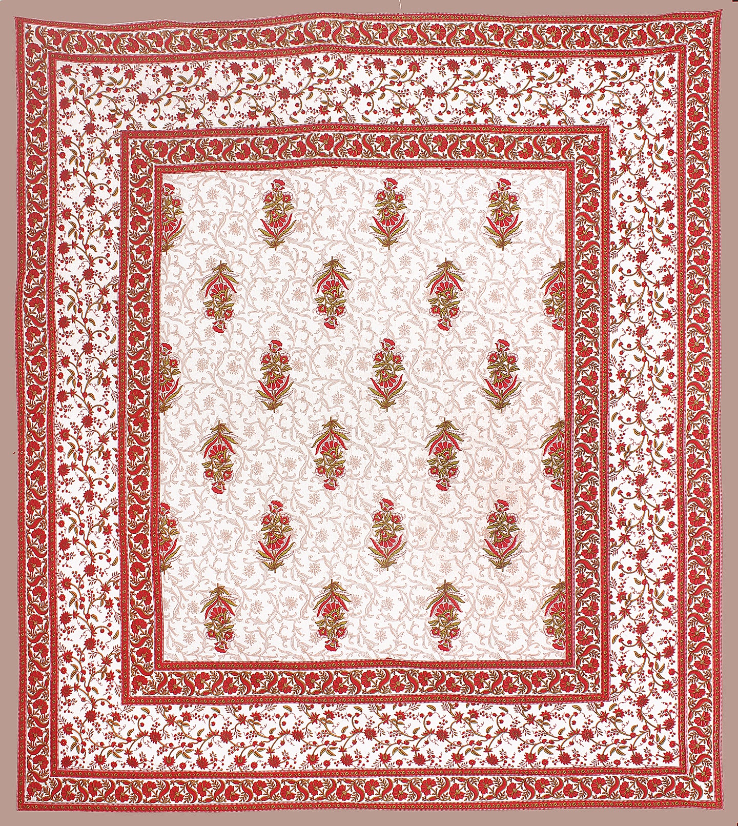 Trendy Bedsheet 100% Cotton Bedsheet 280-TC Cotton Queen Size Bedsheet With 2 Pillow Cover www.jaipurtohome.com