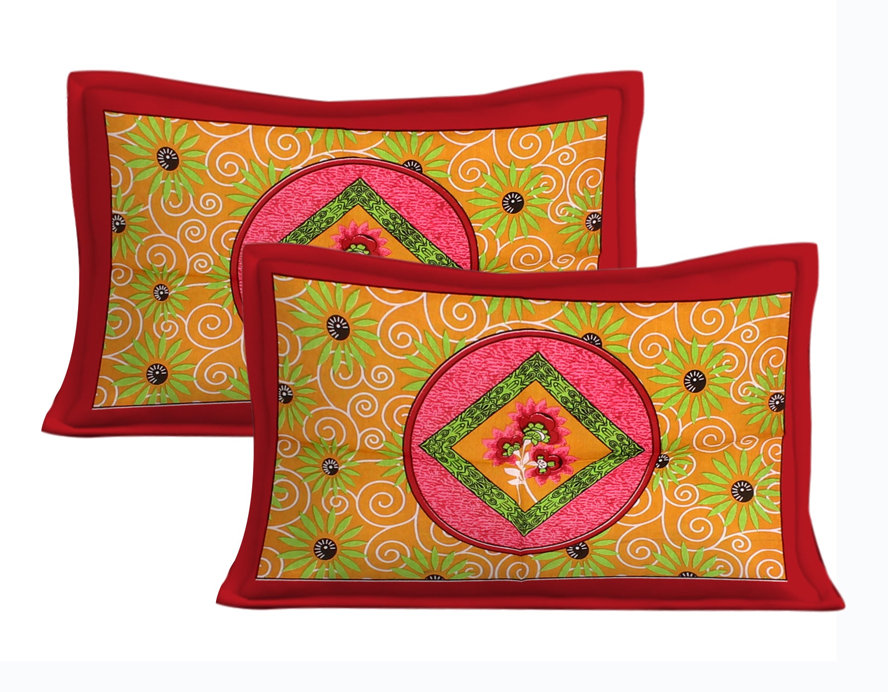 Trendy Bedsheet 100% Cotton Bedsheet 280-TC Cotton Queen Size Bedsheet With 2 Pillow Cover www.jaipurtohome.com