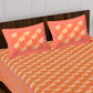 100% Cotton Cotton Queen Size Bedsheet With 2 Pillow Cover