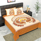Royal Jaipuri Mayur Bedsheet 100% Cotton Queen Size Bedsheet With 2 Pillow Cover Set