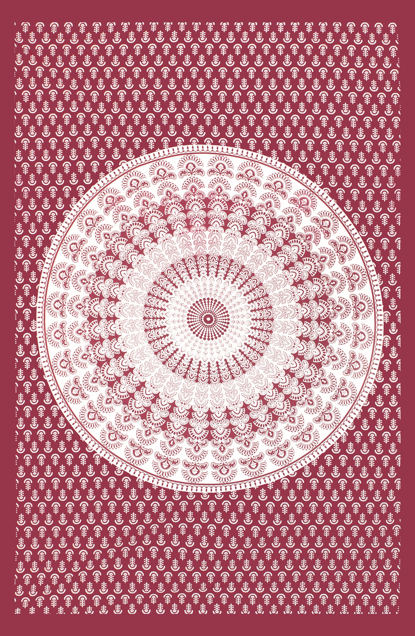 New Jaipuri Mor Pankh Jaipuri 100% Cotton Single Bedsheet