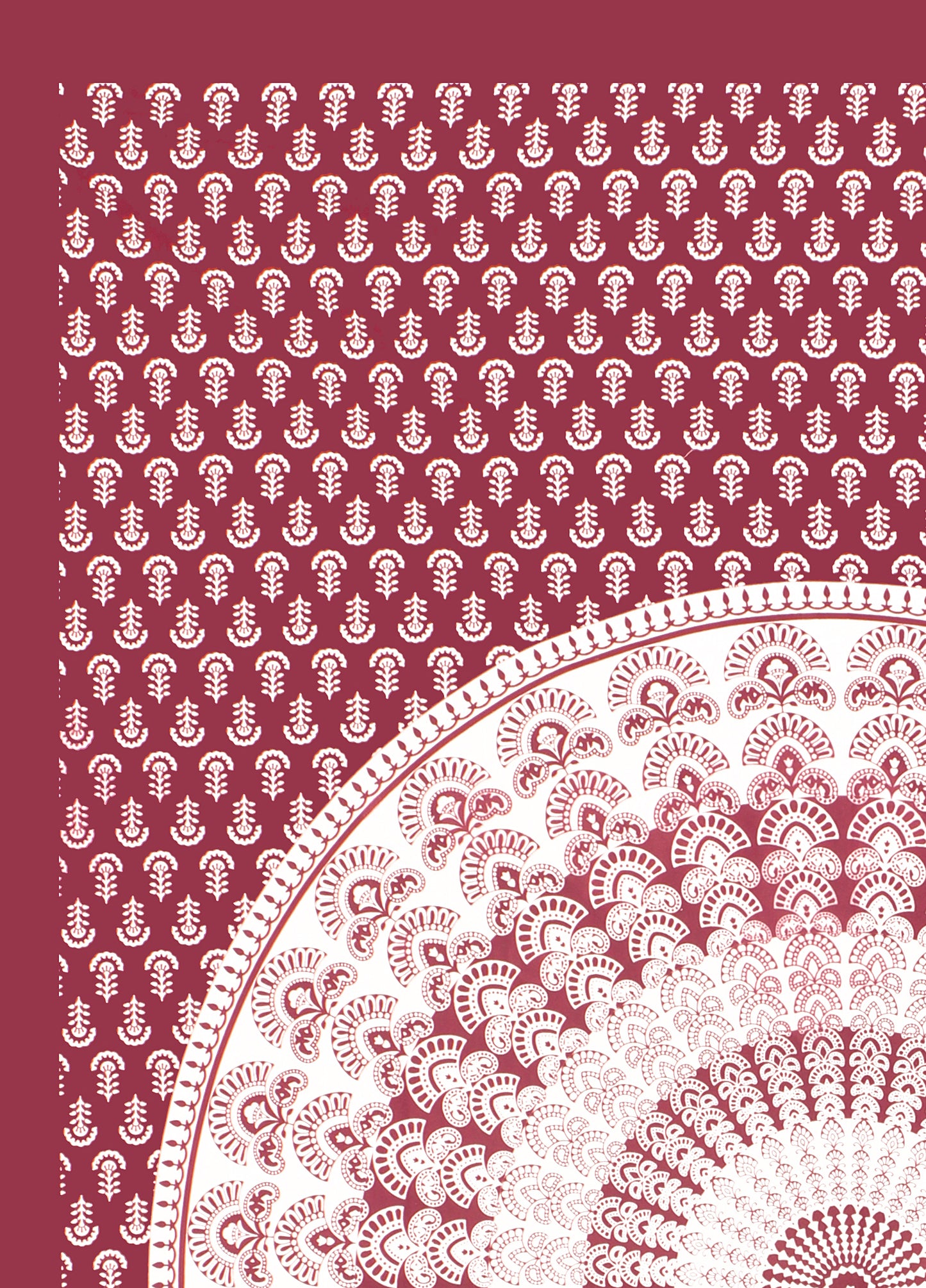 New Jaipuri Mor Pankh Jaipuri 100% Cotton Single Bedsheet