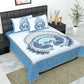 Royal Jaipuri Mayur Bedsheet 100% Cotton Queen Size Bedsheet With 2 Pillow Cover Set