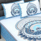 Royal Jaipuri Mayur Bedsheet 100% Cotton Queen Size Bedsheet With 2 Pillow Cover Set