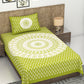 New Jaipuri Mor Pankh Jaipuri 100% Cotton Single Bedsheet