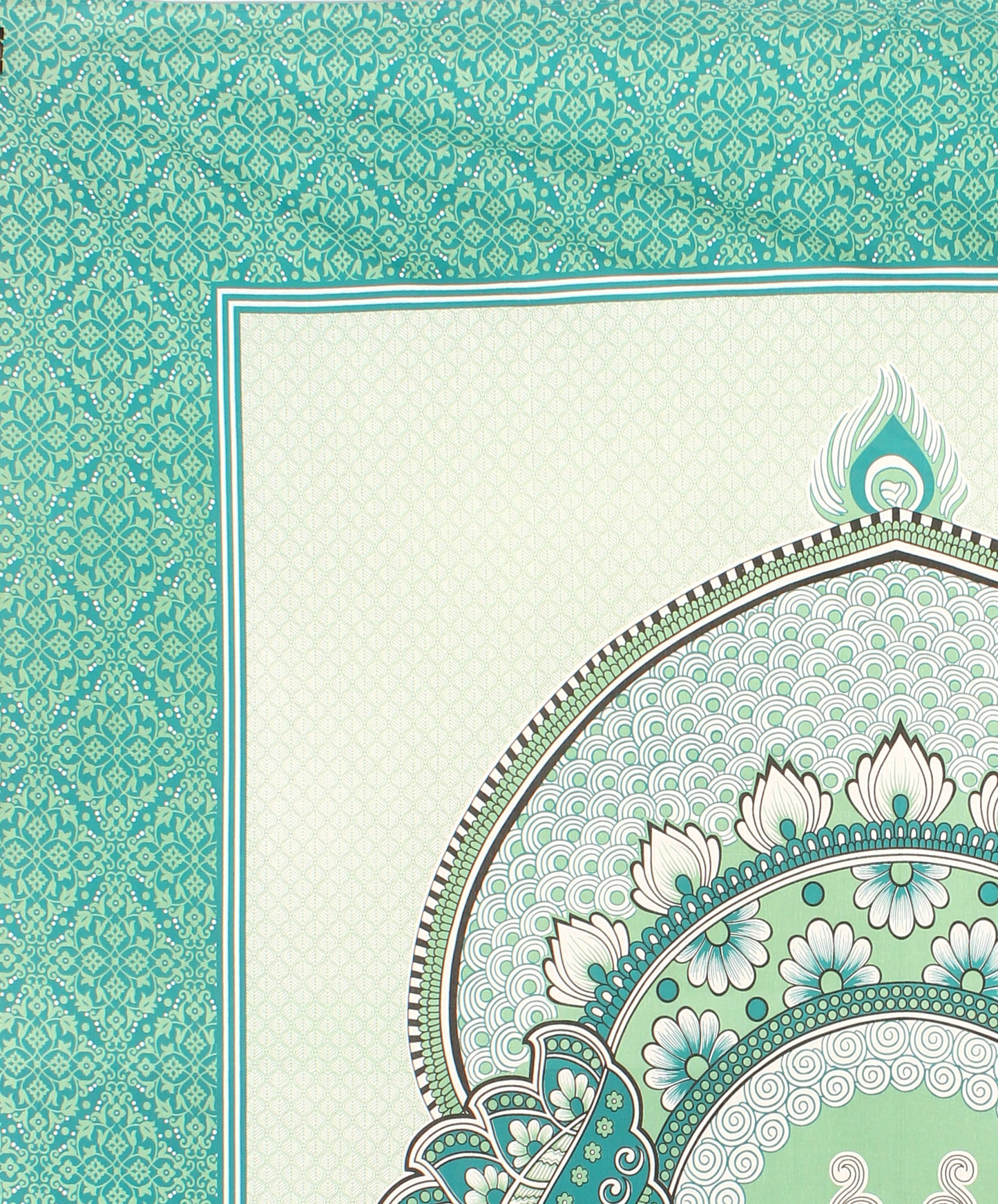 Royal Jaipuri Mayur Bedsheet 100% Cotton Queen Size Bedsheet With 2 Pillow Cover Set