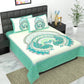 Royal Jaipuri Mayur Bedsheet 100% Cotton Queen Size Bedsheet With 2 Pillow Cover Set