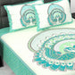 Royal Jaipuri Mayur Bedsheet 100% Cotton Queen Size Bedsheet With 2 Pillow Cover Set