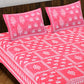 Trendy Bedsheet 100% Cotton Queen Size Bedsheet With 2 Pillow Cover