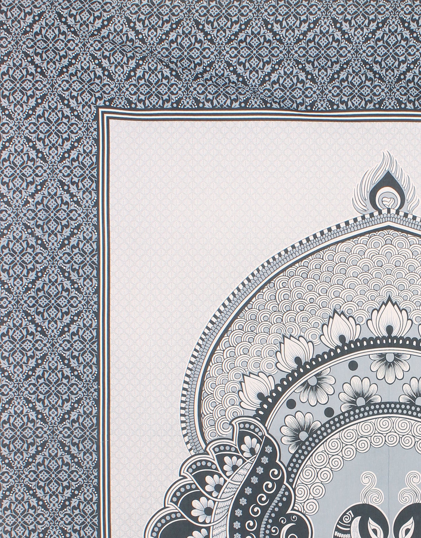 Royal Jaipuri Mayur Bedsheet 100% Cotton Queen Size Bedsheet With 2 Pillow Cover Set