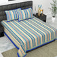 Trendy Bedsheet 100% Cotton Bedsheet 280-TC Cotton Queen Size Bedsheet With 2 Pillow Cover