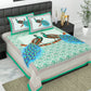 Trendy Bedsheet 100% Cotton Bedsheet 280-TC Cotton Queen Size Bedsheet With 2 Pillow Cover