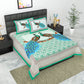 Trendy Bedsheet 100% Cotton Queen Size Bedsheet With 2 Pillow Cover Set
