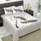 100% Cotton Bedsheet 280-TC Cotton Queen Size Bedsheet With 2 Pillow Cover Set