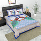 Trendy Bedsheet 100% Cotton Queen Size Bedsheet With 2 Pillow Cover Set