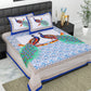 Trendy Bedsheet 100% Cotton Bedsheet 280-TC Cotton Queen Size Bedsheet With 2 Pillow Cover
