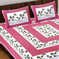 100% Cotton Bedsheet 280-TC Cotton Queen Size Bedsheet With 2 Pillow Cover