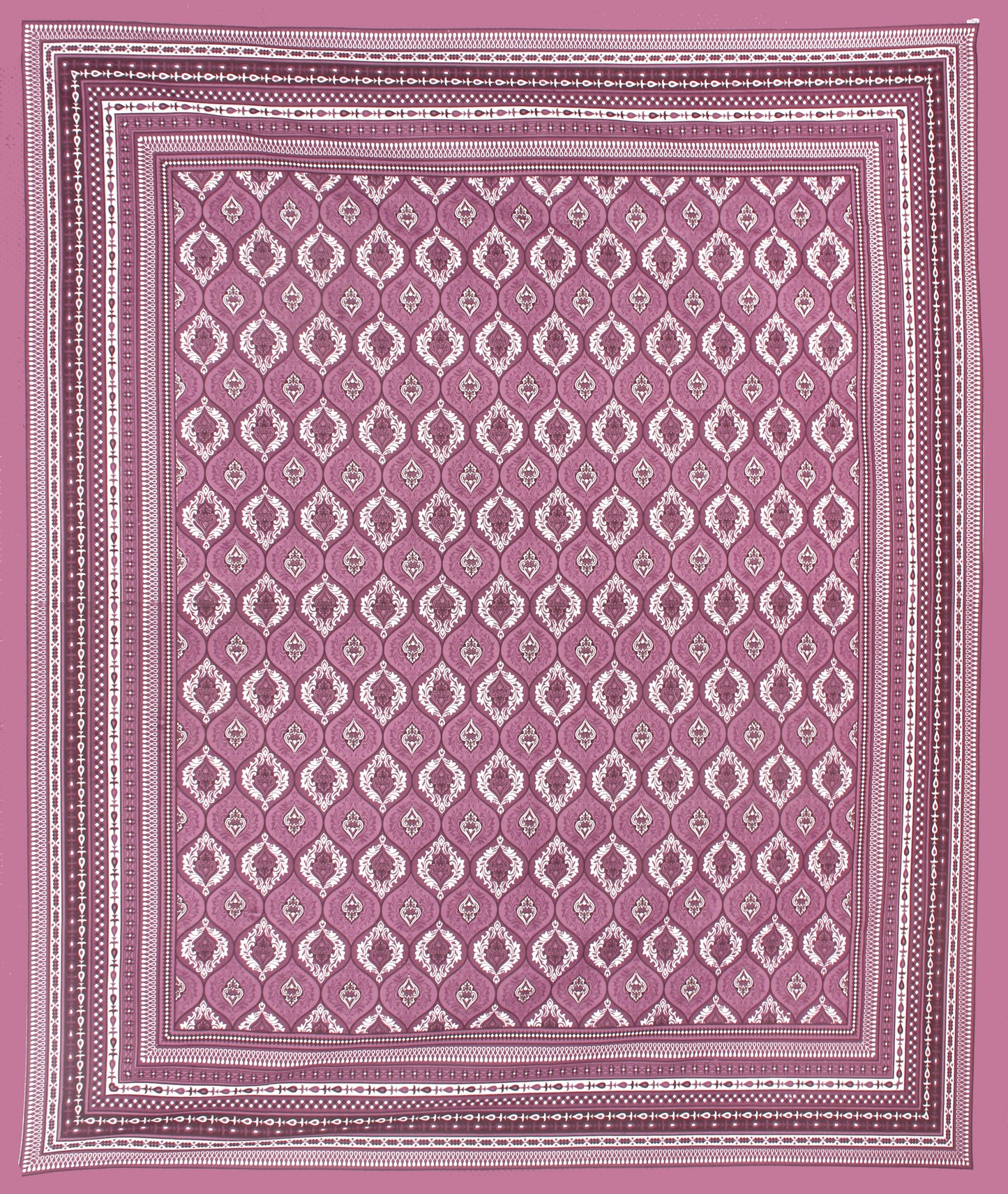 Trendy Bedsheet 100% Cotton Bedsheet 280-TC Cotton Queen Size Bedsheet With 2 Pillow Cover