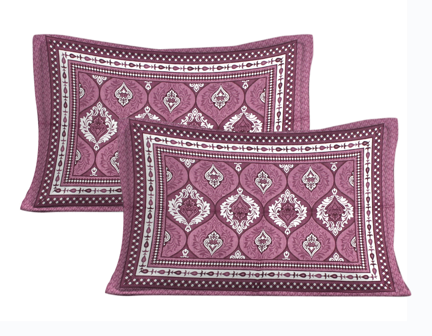 Trendy Bedsheet 100% Cotton Bedsheet 280-TC Cotton Queen Size Bedsheet With 2 Pillow Cover