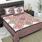 Trendy Bedsheet 100% Cotton Bedsheet 280-TC Cotton Queen Size Bedsheet With 2 Pillow Cover