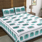 100% Cotton King Size Bedsheet with 2 Pillow Cover