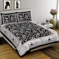 100% Cotton King Size Bedsheet with 2 Pillow Cover Set