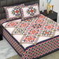 Trendy Bedsheet 100% Cotton Bedsheet 280-TC Cotton Queen Size Bedsheet With 2 Pillow Cover