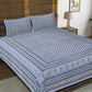 100% Cotton King Size Bedsheet with 2 Pillow Cover