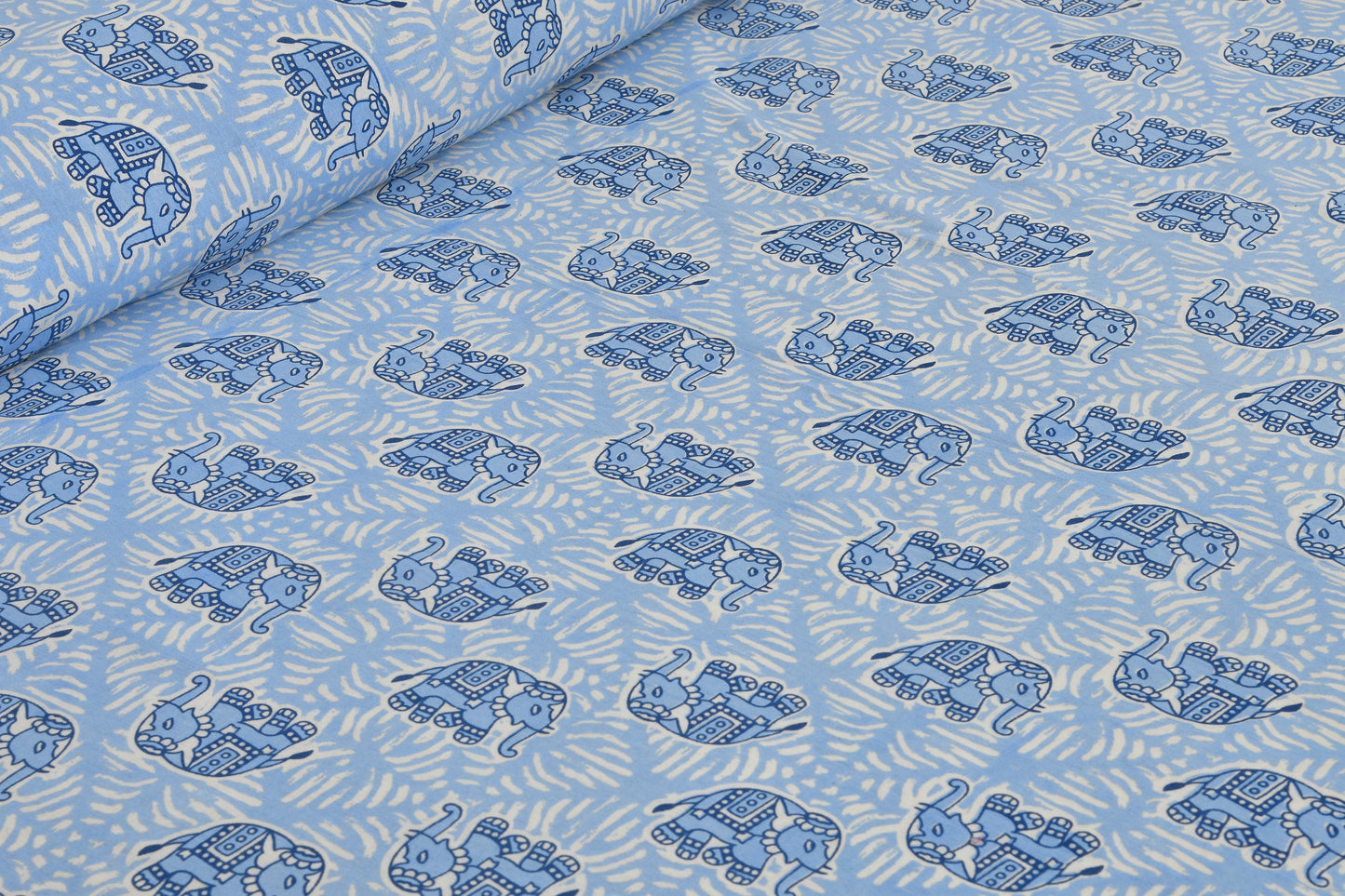 New Collection New Elephant prints  100% Cotton King Size Bedsheet with 2 Pillow Cover Set
