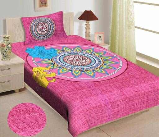 Jaipuri 100% Cotton Single Bedsheet