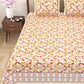 100% Cotton King Size Bedsheet with 2 Pillow Cover Set