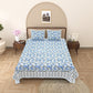 100% Cotton King Size Bedsheet with 2 Pillow Cover Set