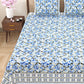 100% Cotton King Size Bedsheet with 2 Pillow Cover Set