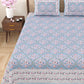100% Cotton King Size Bedsheet with 2 Pillow Cover Set