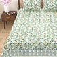 100% Cotton King Size Bedsheet with 2 Pillow Cover Set