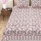 100% Cotton King Size Bedsheet with 2 Pillow Cover Set