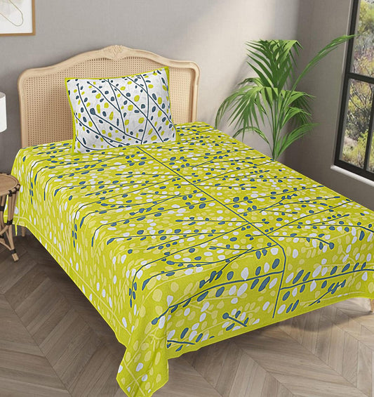 Jaipuri 100% Cotton Single Bedsheet