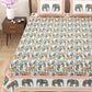 100% Cotton King Size Bedsheet with 2 Pillow Cover
